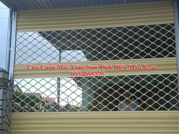 Cửa cuốn mắc võng inox mẫu 04