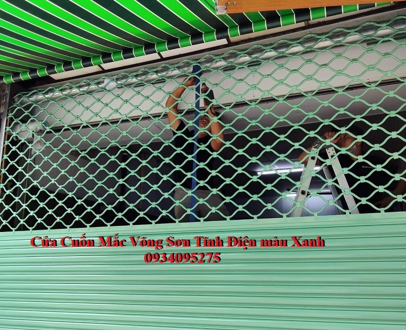 Cửa cuốn mắc võng inox mẫu 01