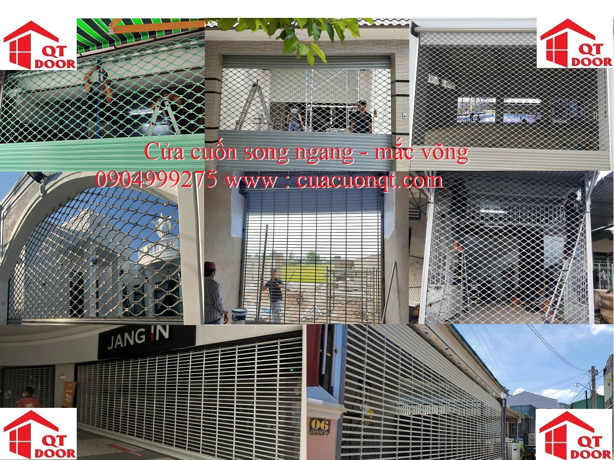 Cửa cuốn mắc võng sơn tĩnh điện