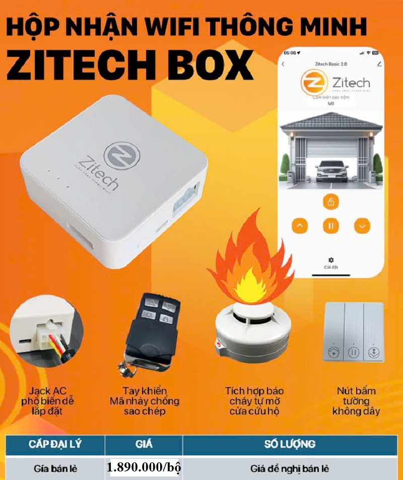 Điều khiển cửa cuốn Zitech
