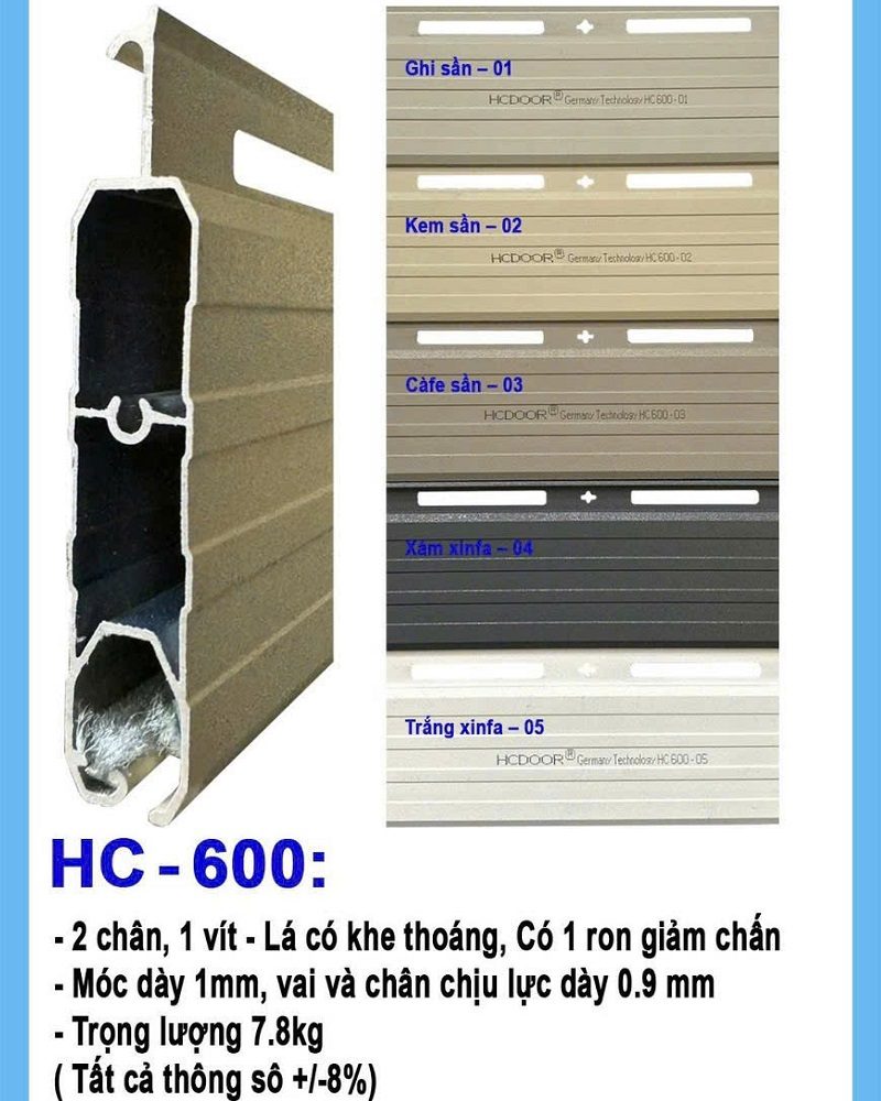 Cửa cuốn Hcdoor HC600